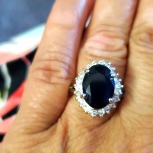 Princess Diana Sapphire Cocktail Ring